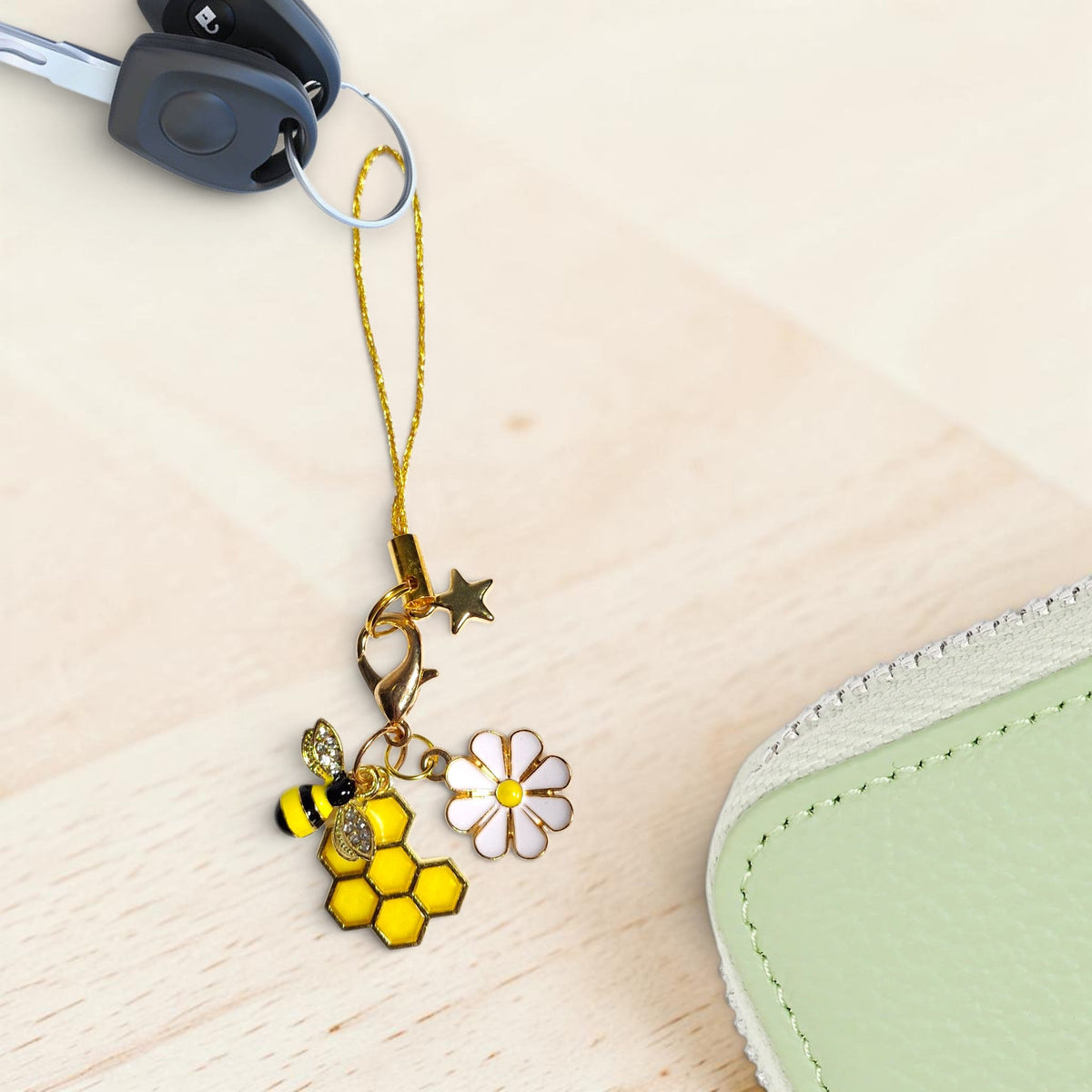 Honey Bee Golden Charm