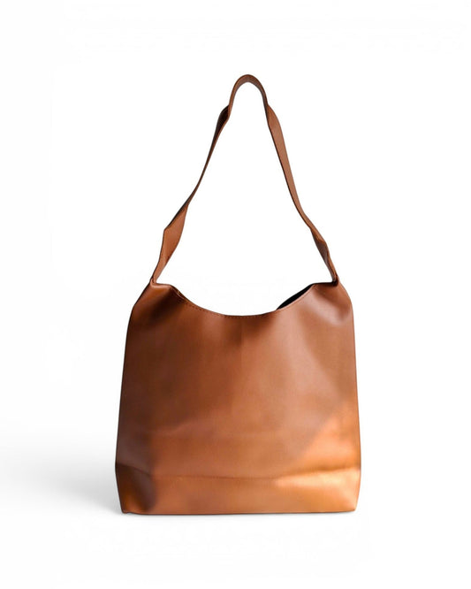 Grounded Shoulder Bag Brown