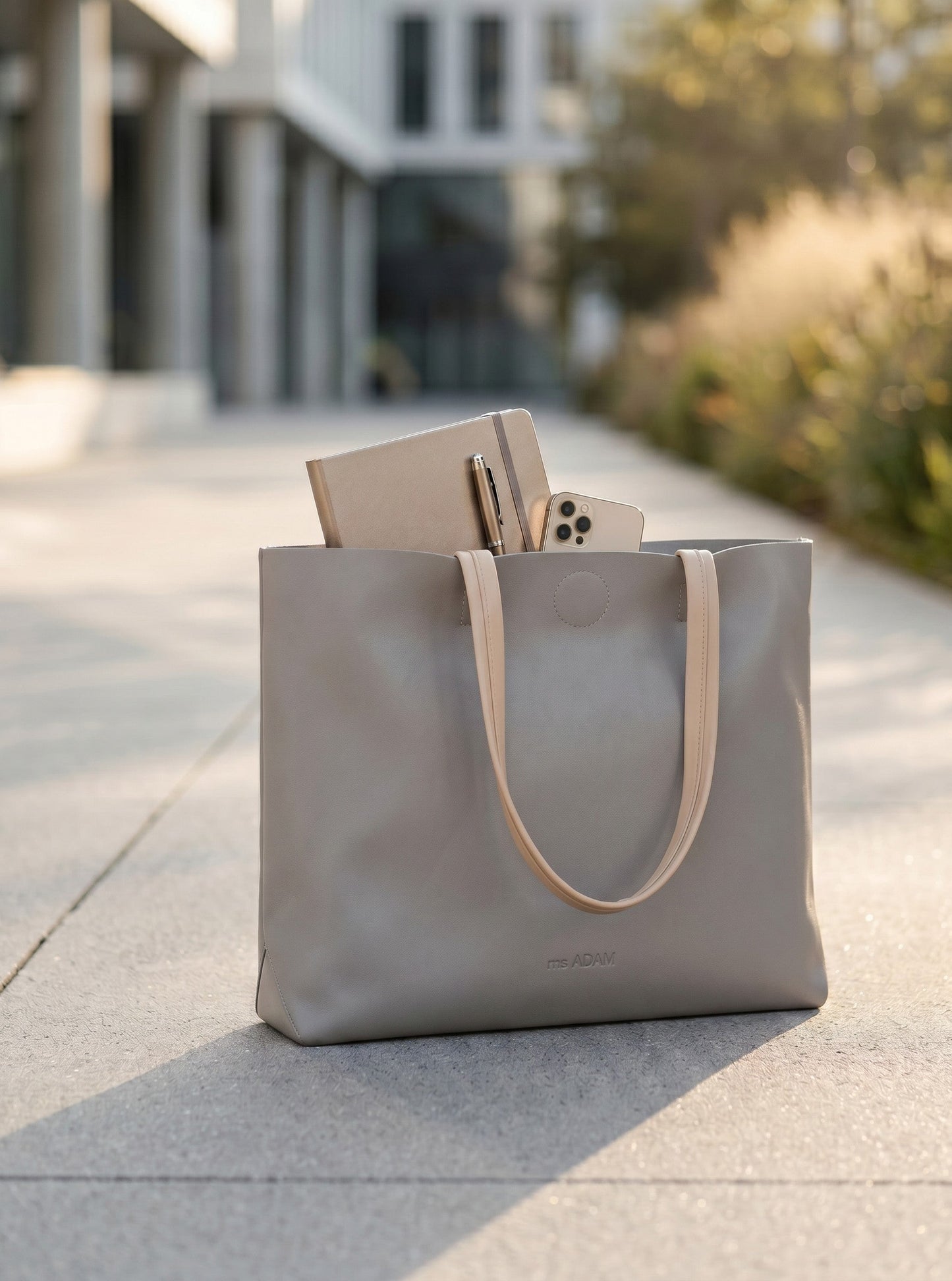 Minimalist Tote Stone Gray