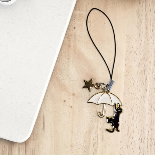 Umbrella Cat Charm