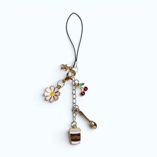 Coffee Bee Flower Multi Charm