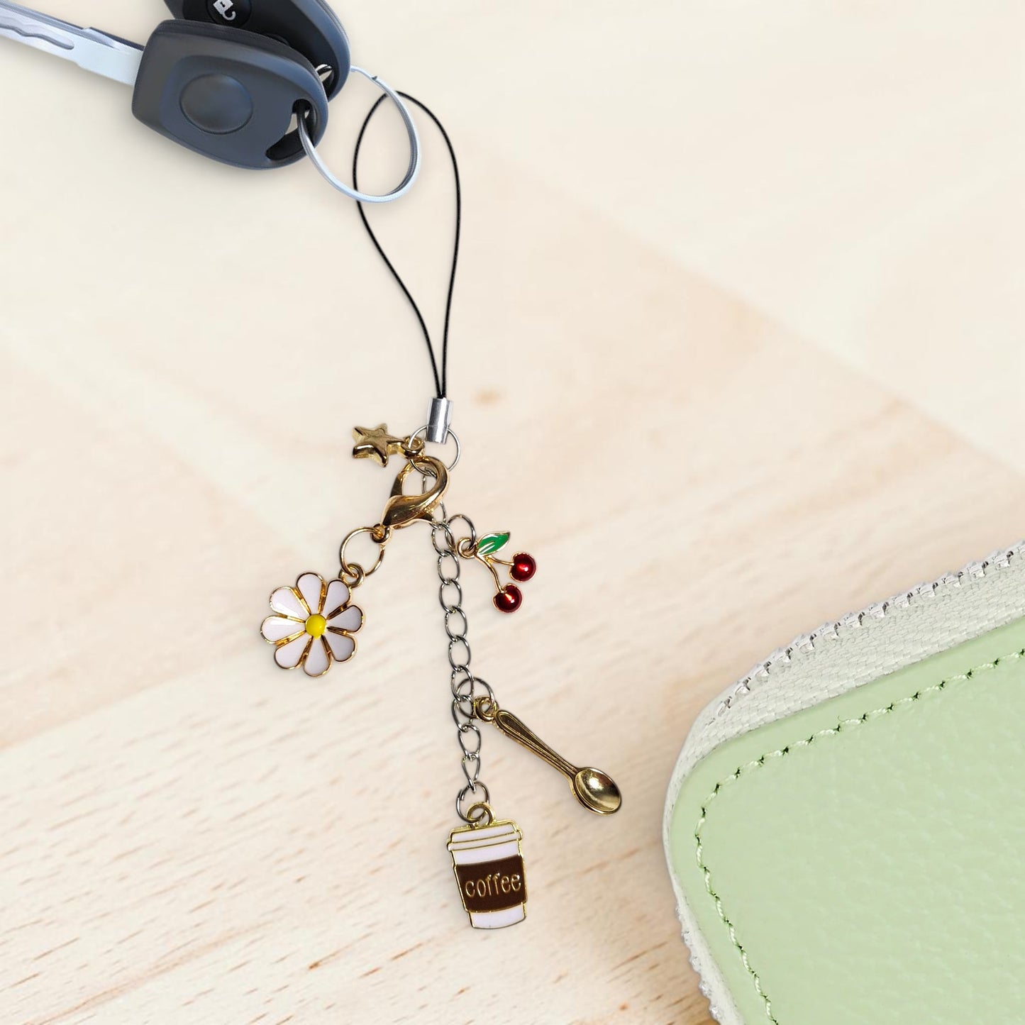 Coffee Bee Flower Multi Charm