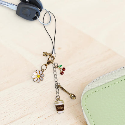Coffee Bee Flower Multi Charm