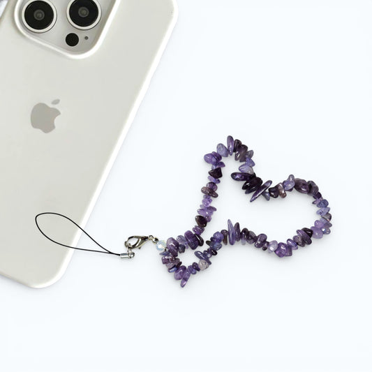 Freeform Amethyst Stone Charm