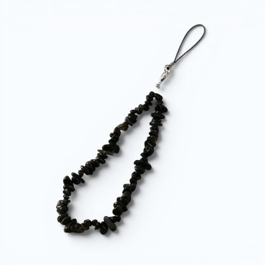 Freeform Black Onyx Stone Charm