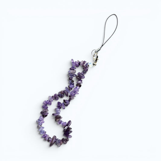 Freeform Amethyst Stone Charm