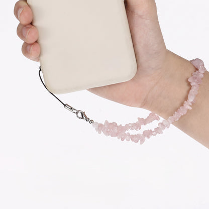 Freeform Rose Quartz Stone Charm