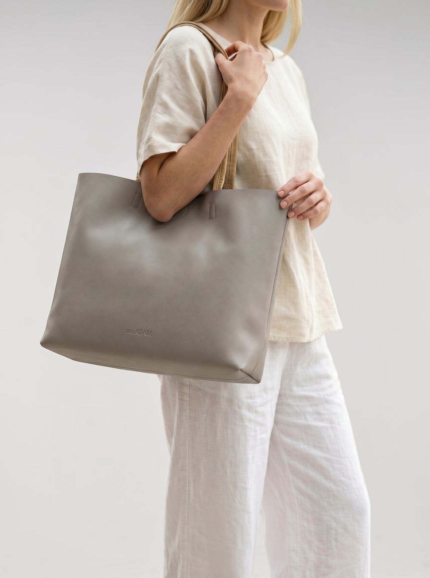 Minimalist Tote Stone Gray